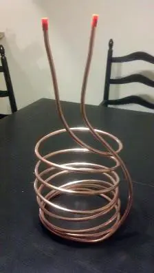 Copper tubing shape.