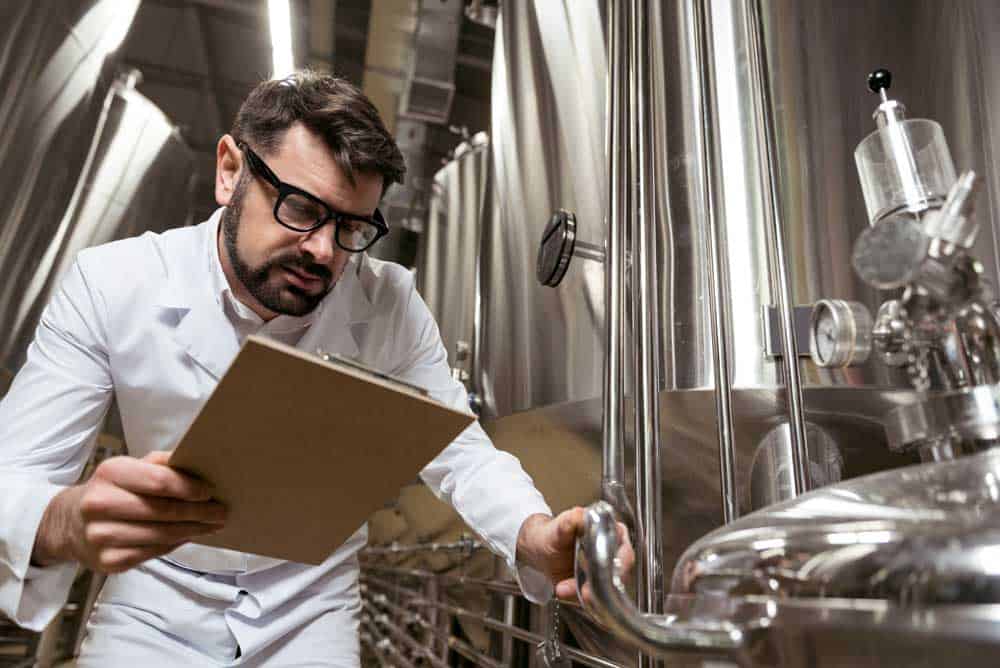 Man Brewing Beer