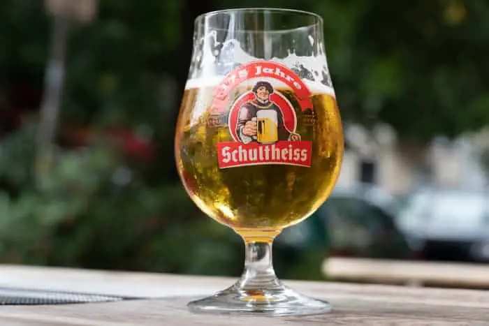 Berliner Weiss beer made by one of two breweries in Berlin.