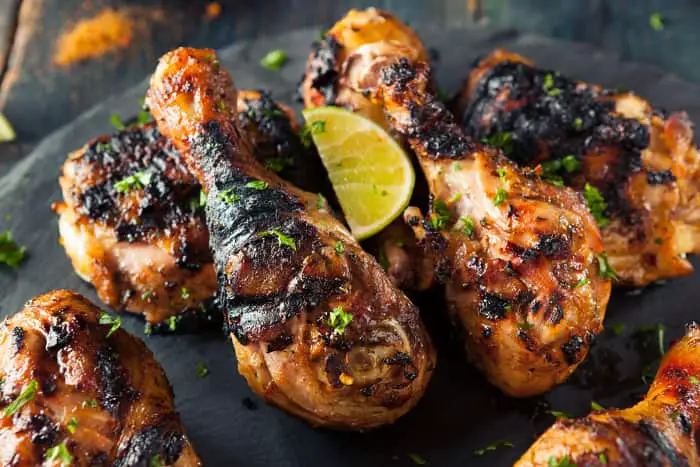 A plate of Jerk Cnicken.